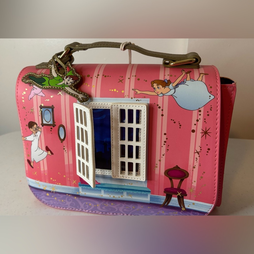 Loungefly Peter Pan 70th Anniversary Crossbody & Wallet - Picture 2 of 12